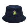 Wholesale Cartoon Embroidered Mushroom Bucket Hat Unisex Foldable Sun Protection Casual Hat