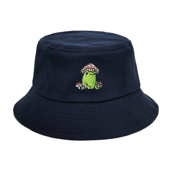 Wholesale Cartoon Embroidered Mushroom Bucket Hat Unisex Foldable Sun Protection Casual Hat