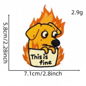 Flame cloth patch 2#