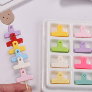 oly-a37a848b8c6fe3eb2cfe28b6a40e2af7 Wholesale Electroplated Acrylic Mixed Color Clips Loose Beads DIY Fashion Accessory for Jewelry Making Gift Boutique Resale