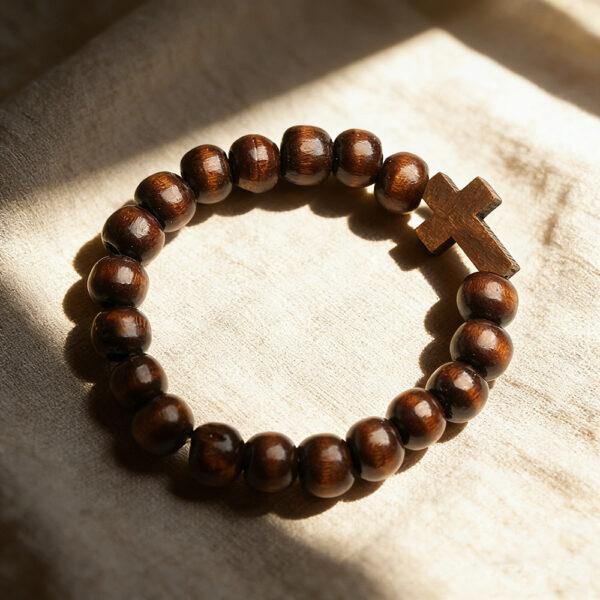 oly-a3883a8b2c55a2cdd6ccc063a5977857 Wholesale Vintage Wood Cross Bracelet Handmade Natural Wood Beads Wedding Gift Jewelry Accessory