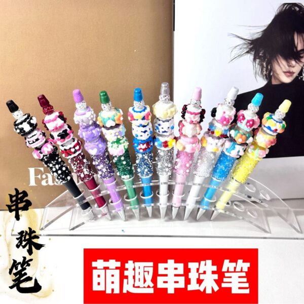 oly-a390329c0542dc69c776ce2d621cb750 Wholesale DIY Decorative Beaded Ballpoint Pen Craft Supply for Resale