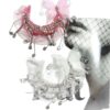 oly-a3904dcc9e8c45516468451eb9cd9234 Wholesale Bling Korean Butterfly Lace Tassel Moon Boat Car Hanging Accessory Pink Beads Boutique Resale