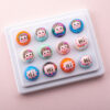 Wholesale Hand Painted Acrylic Loose Beads Colorful Mixed DIY Jewelry Making Supplies Gift