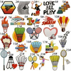 Badminton cloth patch set 25 pieces