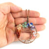 Wholesale Handmade Tree of Life Necklace, Agate Stone, Antique Copper Finish, Fashion Jewelry Accessory for Resale