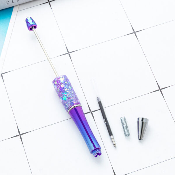 oly-a3d39a815793888ffd8f9ea5a6dcdfc9 Wholesale Glitter Gradient Beaded Ballpoint Pen - Fashion Accessory for Office, DIY & Gift