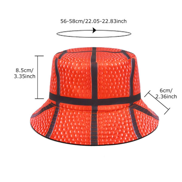 oly-a3d62117f58dc17874a6b3e7c01a3b32 Wholesale Basketball Pattern Fisherman Hat Trendy Sun Hat for Everyday or Gift