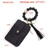 oly-a3e427a6f47683009181fee0dda3096d Wholesale PU Leather Wallet Keychain with Wood Beaded Bracelet Pastoral Style Fashion Accessory