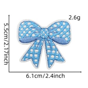 Blue series cloth stickers 4#
