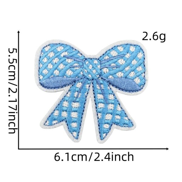 oly-a3f81dc9434fe0116ab69ab4b7487246 Wholesale Blue Series Cartoon Candy Embroidered Patches for Casual Clothing Decoration