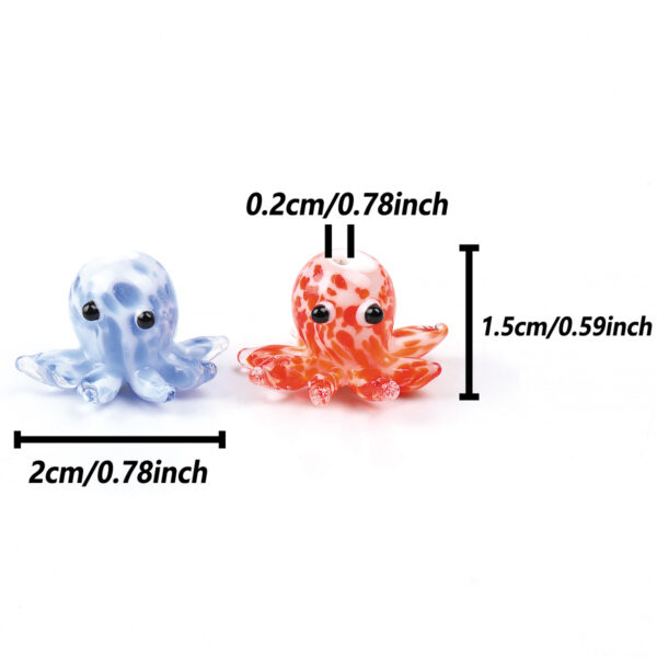 oly-a3fe9a6e29b1753b2b35328766ce40d2 Wholesale Handmade Octopus Glass Beads Mixed Colors for Jewelry Making Craft Supply