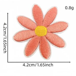 Large Pink and Orange Flower Patch #1