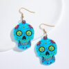 Wholesale Cartoon Skull Acrylic Earrings Punk Fashion Accessory Gift Boutique Resale