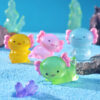 Wholesale Yellow Resin Hexagonal Dragon Fish Tank Decorative Night Light Ornament for Home Decor