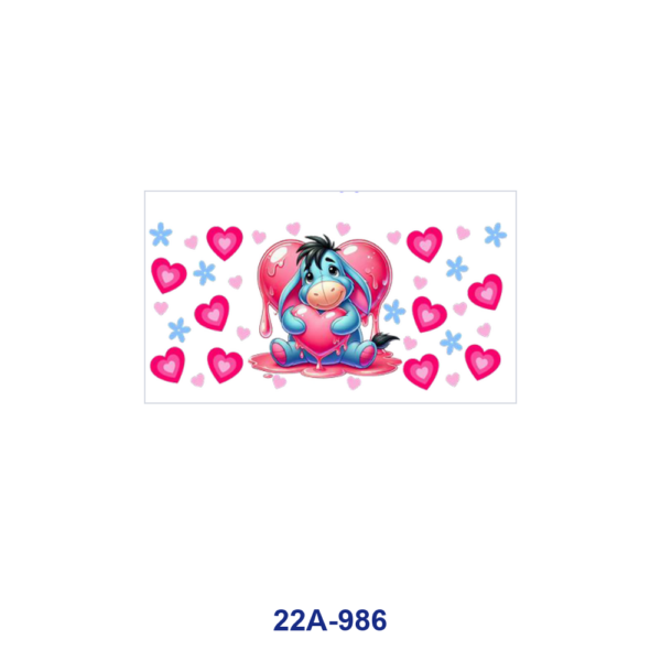oly-a4180f6fd4257e4dcc7e9ab309671dcf Wholesale 5pcs Cute Valentines Cartoon Superhero Bear Donkey Tree Character Heart Bow Checker Mixed Decor Prints 16oz Cup UV DTF Wraps OLY Exclusive