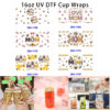 Wholesale 16oz Mother's Day Letter Cartoon Series Cup UV DTF Wraps