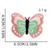 oly-a462e65c0c1a3e2e200a7b6caa9df9a5 Wholesale Polyester Thread Embroidered Patch Set - Cartoon Bee Butterfly Flower Design - Fashion Accessory for Women's Clothing