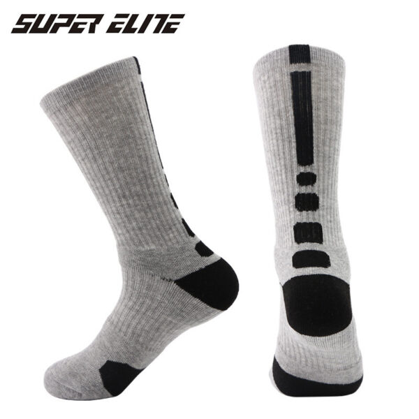 oly-a464cfc84a3845a6f9e905934499d389 Wholesale Classic High Top Towel Bottom Anti Slip Basketball Socks, Casual Sports Socks for Men, Fashion Accessory Gift