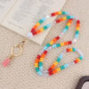 oly-a468313b1dd8bfdd782f9ea9e93198d2 Wholesale Rainbow Heart Tassel Silicone Keychain Necklace Fashion Accessory Gift