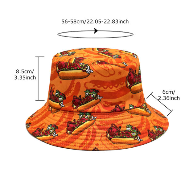 Wholesale Double Sided Digital Print Cartoon Bee Fisherman Hat for Everyday Sun Protection