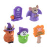 oly-a47ba3bdf67347b3deccf3cfdf241d25 Wholesale Halloween Resin Ornament Cartoon Bat with Purple Robe for Halloween Party Decor Home Decor Gift