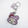 Wholesale Trendy Pink Rhinestone Rabbit Keychain Bag Charm Women Boutique Resale