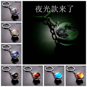 Wholesale Luminous Solar System Planet Keychain Fashion Accessory Gift Boutique Resale