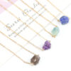 Wholesale Natural Agate Pendant Necklace Cross Chain Handmade Fashion Jewelry Accessory