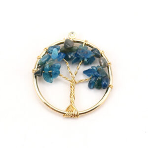 Golden blue crystal plus one yuan -3cm