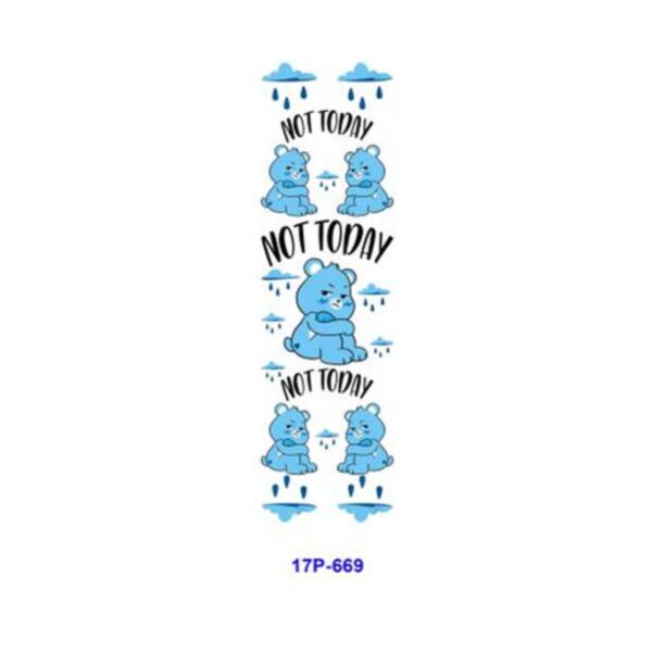 oly-a4bd45d68f9b3b6fa1add0b8e8473017 Wholesale 2/8/16pcs UV DTF Stickers Funny Grumpy Bear Series Pen and Bookmark Stickers