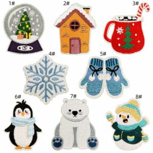 Christmas patch set (8 pieces)