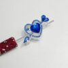 oly-a526a520534d24e8a3786ecc5ab483bd Wholesale Electroplated Alloy Double sided Arrow Heart Bead for Phone Chain or Keychain Trendy Decorative Accessory for Resale