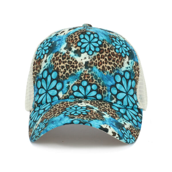 Wholesale Ponytail Baseball Cap Animal Print Summer Sun Protection Fashion Hat
