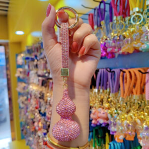 Clay full of diamonds gourd-pink