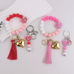 oly-a54194453bf5fd2fc0209aa9b7232505 Wholesale Handmade Silicone Heart Bag Charm Keychain Valentine Gift