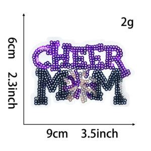 Hot melt glue*purple*cheer mom