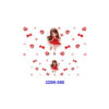 Wholesale 2/4/8pcs Colorful Cute Girl Mini Keychain Sticker