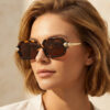 oly-a5526be679bbb1f83d299155ce64a1c3 Wholesale Ring Design Square Sunglasses for Women Trendy UV400 Sun Glasses