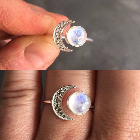 oly-a55612e13e97ecd42c3c77b5a53c761a Wholesale Silver Plated Moonstone Ring Fashion Wedding Jewelry Boutique Resale