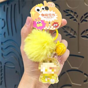 Hair ball is soaked in oil and flashes - yellow