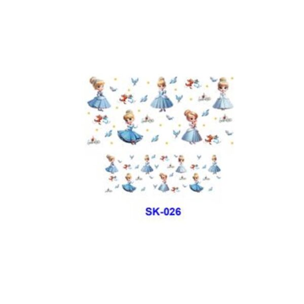Wholesale 8pcs Watercolor Fairytale Maiden Heart Snow Rose Bow Mixed Decor Mini Cup Keychain Sticker OLY Exclusive