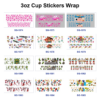 oly-a58337bcbc0864ed15a6a45ee74c64cf Wholesale 8pcs Mixed Pink Heart Fashion Doll Cartoon Train Toddler Character Game Dinosaur Puppet Print 3oz Cup Stickers Wrap OLY Exclusive