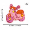 oly-a5917fe4e78c73eacbd70f8d0d6fdade Wholesale Cartoon Car Embroidered Applique Polyester Thread Fashion Accessory Bag Charm Decoration