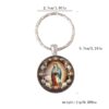 Wholesale Stylish 3D Flower Keychain Zinc Alloy Key Ring Gift Accessory
