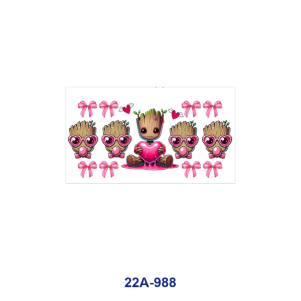 oly-a5b979ec64d9abcb303641beabce9686 Wholesale 5pcs Cute Valentines Cartoon Superhero Bear Donkey Tree Character Heart Bow Checker Mixed Decor Prints 16oz Cup UV DTF Wraps OLY Exclusive