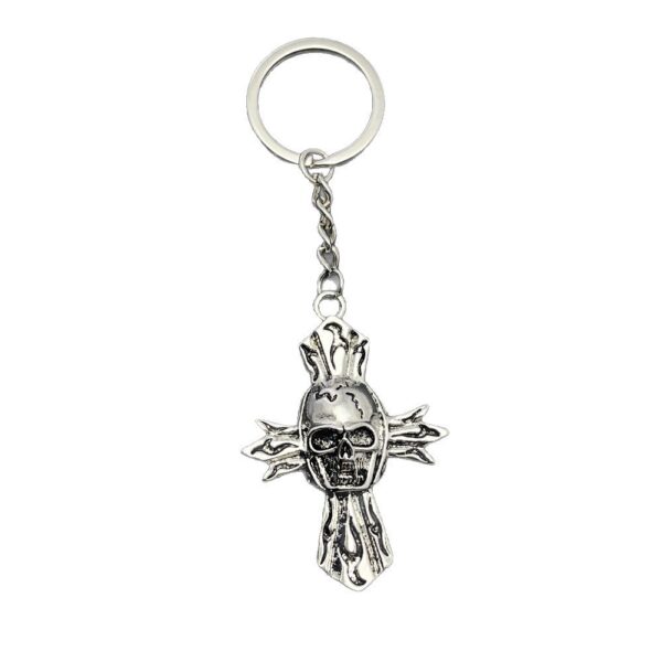 Wholesale European Style Skull Snake Keychain Pendant, Men's Car Key Accessory Gift