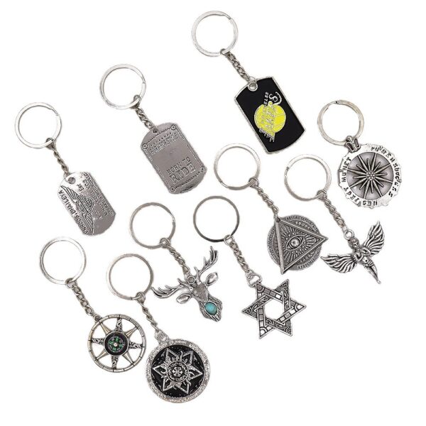oly-a5e877192638cc26c5034f2ad7c2ec1a Wholesale Zinc Alloy Keychain with Single Wing Pendant, Hip Hop Style Bag Charm for Everyday Use