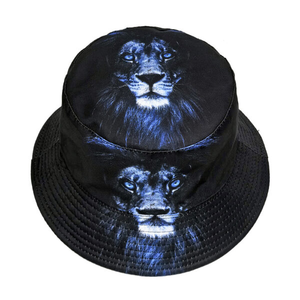 Wholesale Trendy Lion Print Bucket Hat Sun Protection for Men Outdoor Beach