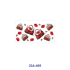 Wholesale 5pcs Vintage Dark Red Rose Retro Dessert Antique Furniture Mixed Decor Prints 16oz Cup UV DTF Wraps